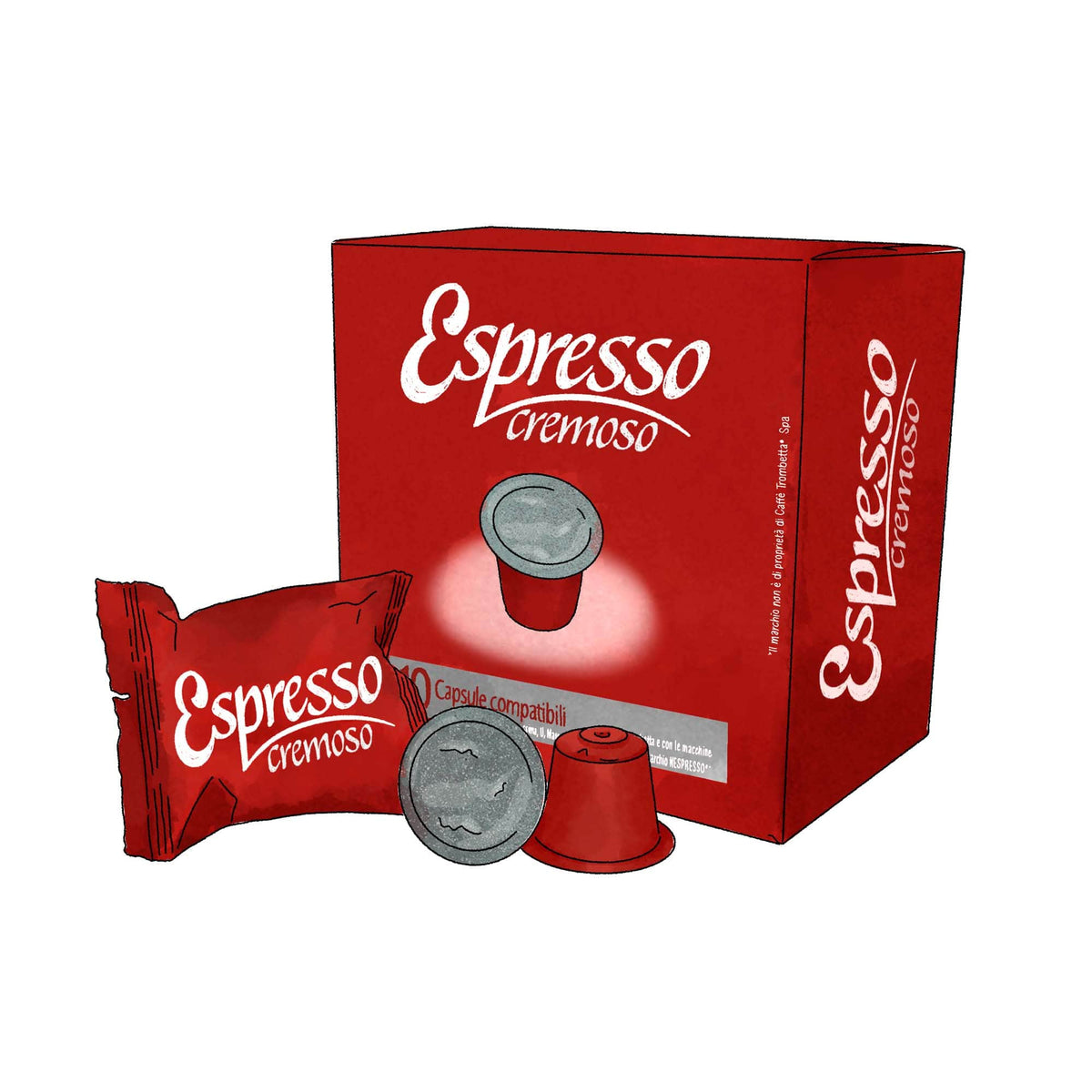 Caffè Trombetta L'Espresso Arabica, 10 Nespresso Capsules – Mantova Fine  Italian Food